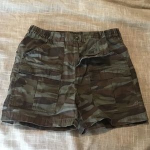 Camo cargo shorts
